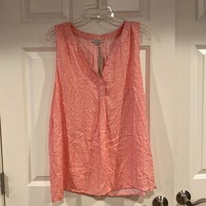 2 X Anne Carson sleeveless blouse in red/orange - NWT
